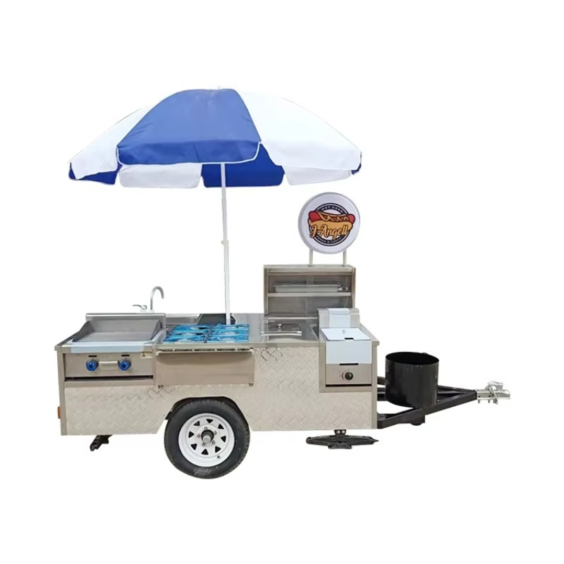 Hot Dog Vending Cart - عربة طعام متنقلة مجهزة بالكامل من