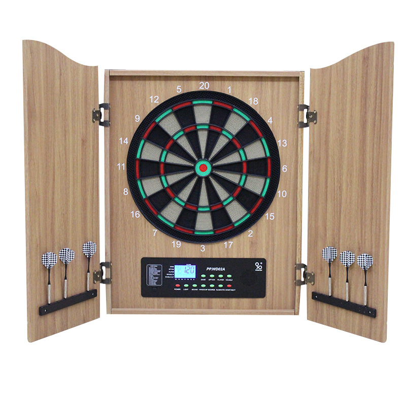 Electronic Dartboard Cabinet - خزانة خشبية فاخرة للوحة السهام الإلكترونية