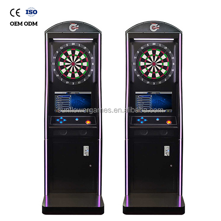 Electronic Dartboard Cabinet - خزانة لعبة السهام الإلكترونية المخصصة، تعمل