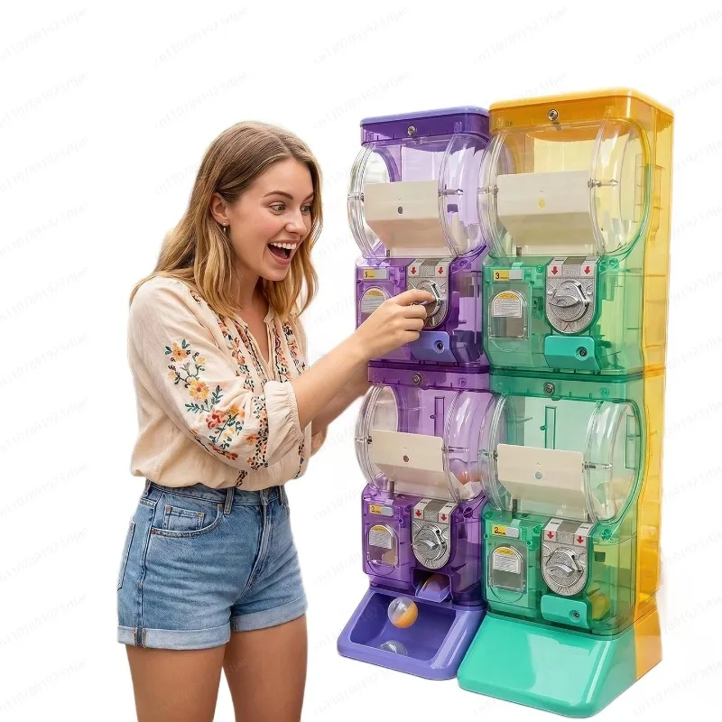 آلة غاشابون شفافة بيضاء ذات طب - مراجعة Arcade Vending Machines وسعره