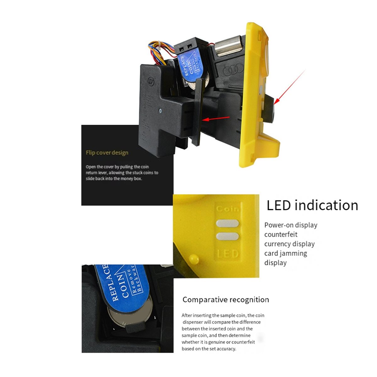 جهاز قبول العملات المعدنية DT7 - مراجعة Token Coin Mechanism وسعره