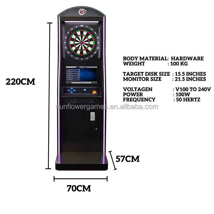 خزانة لعبة السهام الإلكترونية  - مراجعة Electronic Dartboard Cabinet وسعره